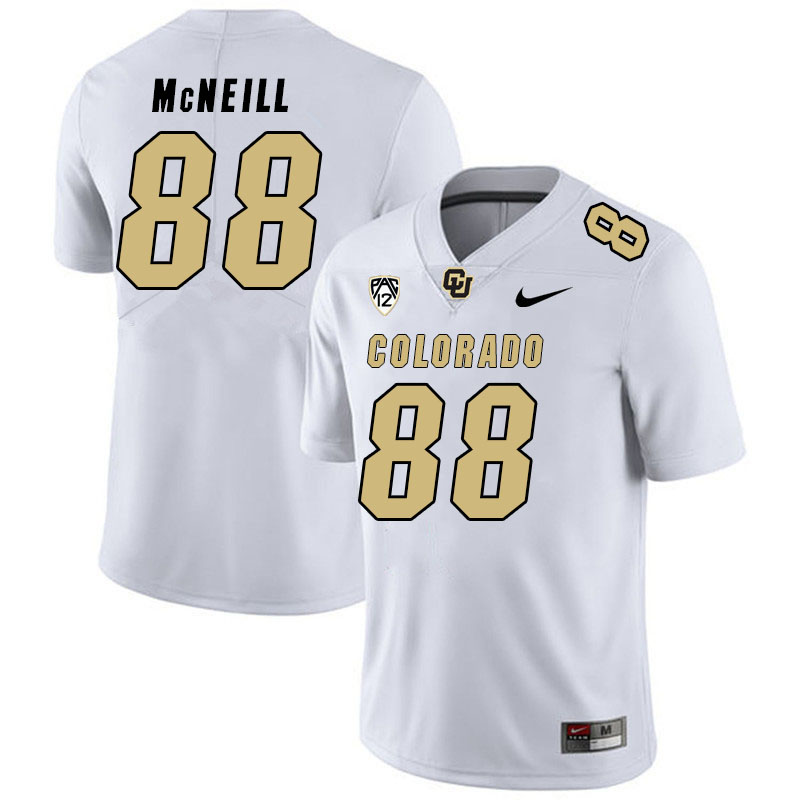 Men #88 Amari McNeill Colorado Buffaloes College Football Jerseys Stitched Sale-White - Click Image to Close